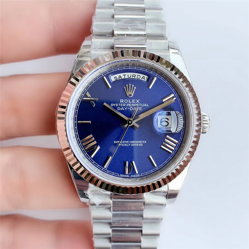 N廠Rolex勞力士DAY-DATE星期日歷型m228239-0007藍盤羅馬字釘復刻表