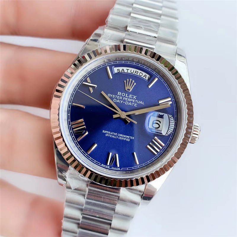 N廠Rolex勞力士DAY-DATE星期日歷型m228239-0007藍盤羅馬字釘復刻表