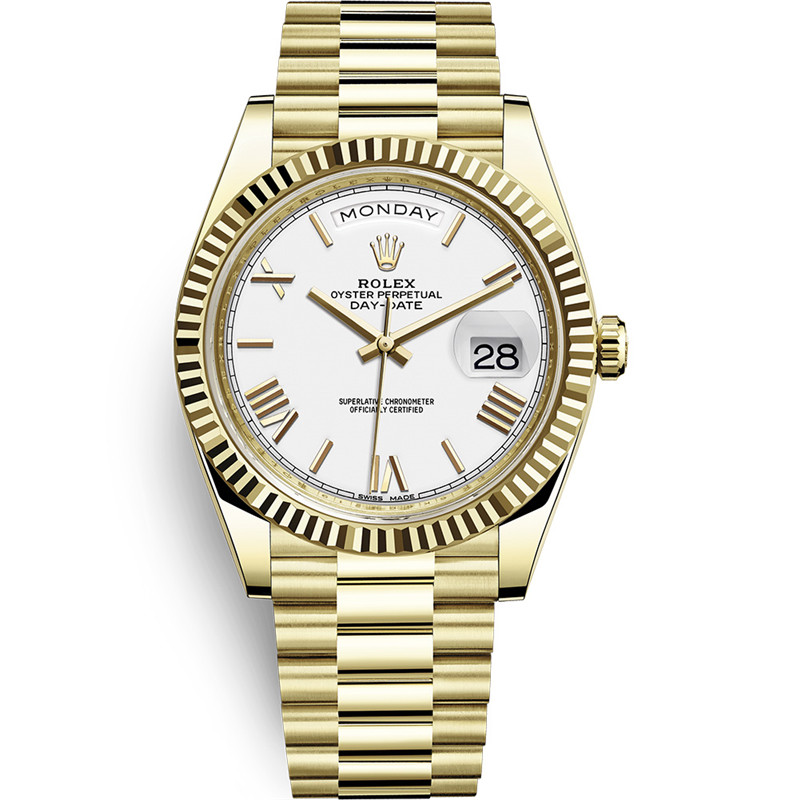 N廠Rolex勞力士DAY-DATE星期日歷型m228238-0042白盤羅馬字釘復(fù)刻表
