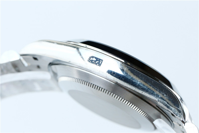 N廠Rolex勞力士41mm日志型黑盤鉆釘光圈五銖鏈復(fù)刻表