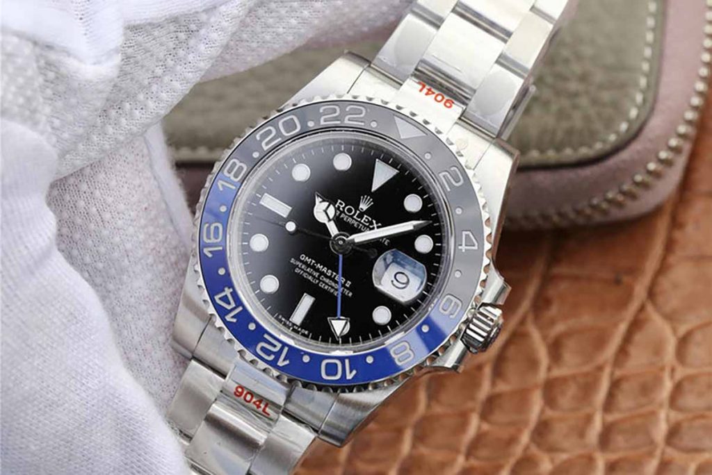 N廠勞力士格林尼治型黑藍雙色陶瓷圈GMT復(fù)刻腕表做工詳解-N廠勞力士GMT腕表