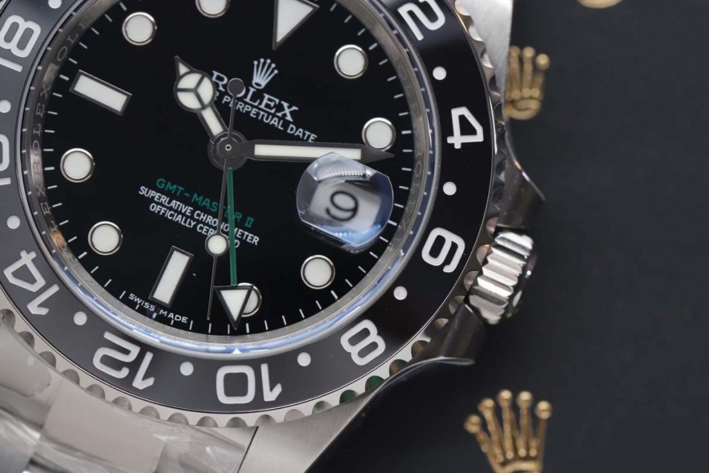 N廠勞力士格林尼治GMT綠針黑圈復刻腕表做工詳細評測-N廠勞力士GMT腕表