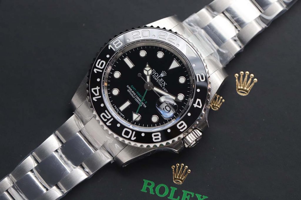 N廠勞力士格林尼治GMT綠針黑圈復刻腕表做工詳細評測-N廠勞力士GMT腕表