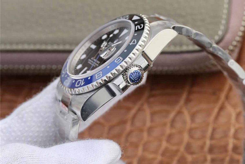 N廠勞力士格林尼治型黑藍雙色陶瓷圈GMT復(fù)刻腕表做工詳解-N廠勞力士GMT腕表