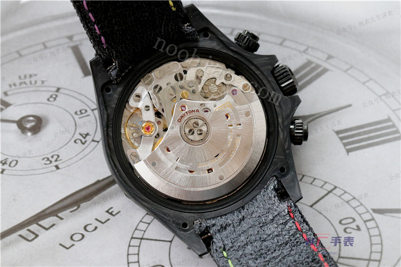 N廠勞力士4130機芯迪通拿碳纖維Diw定制版腕表評測