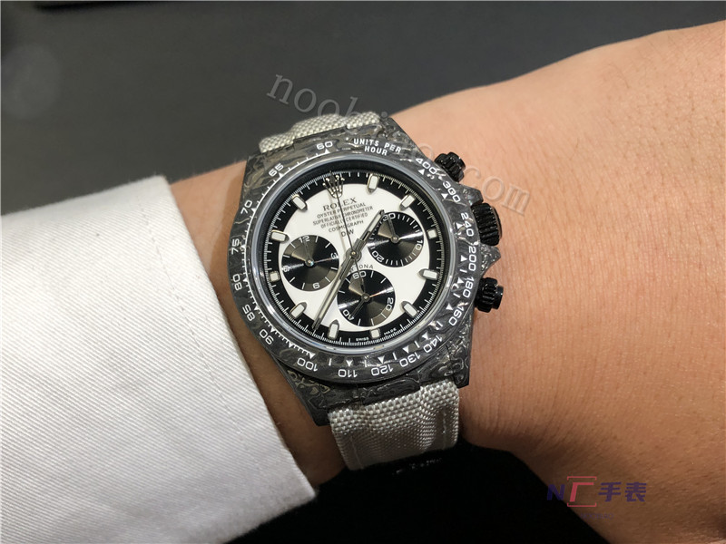 N廠勞力士4130機芯迪通拿碳纖維Diw定制版腕表評測