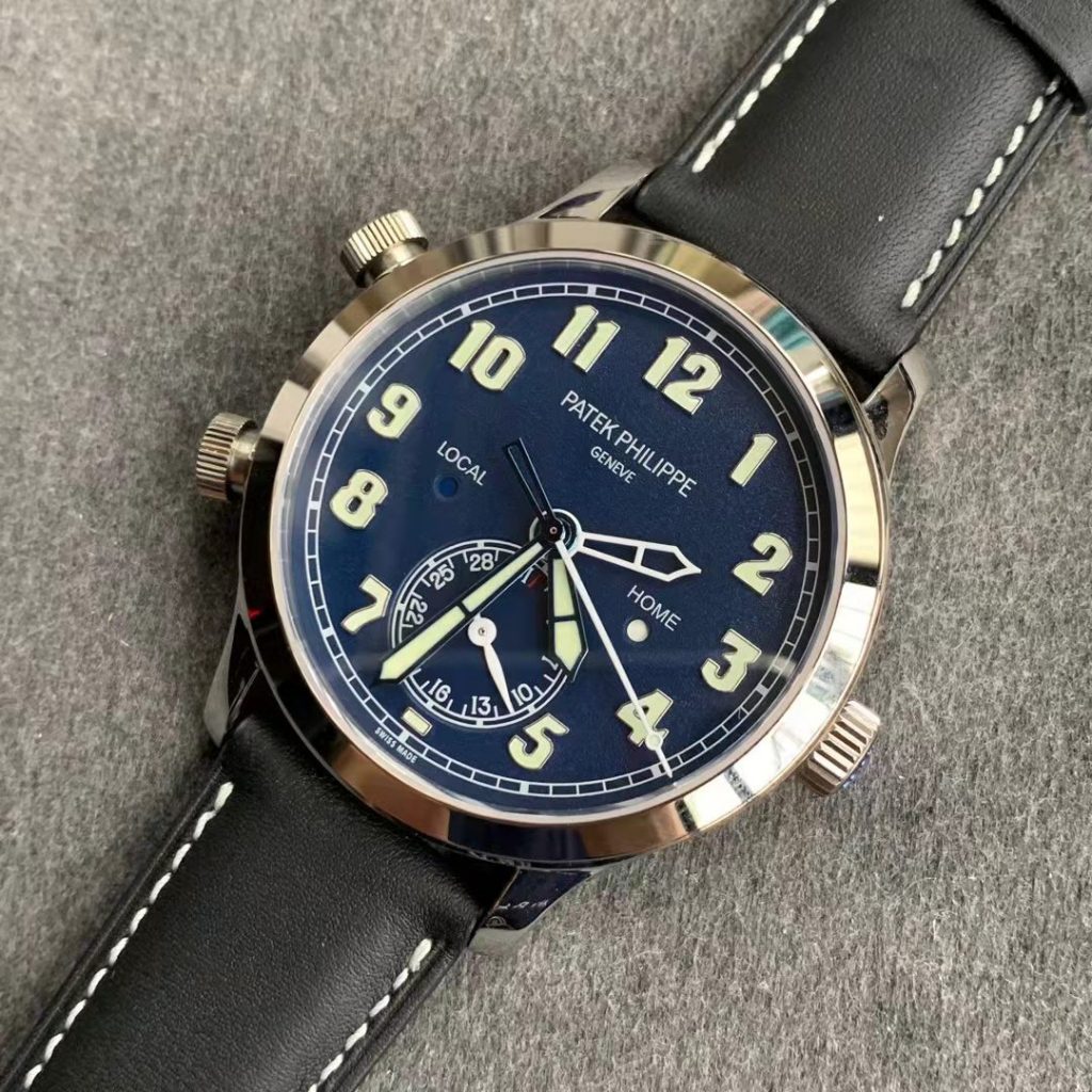 GR廠復刻百達翡麗5524飛行家旅行時間時區功能腕表評測