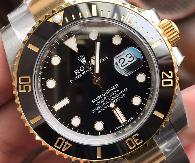 VS廠勞力士40毫米款間金黑水鬼細節評測