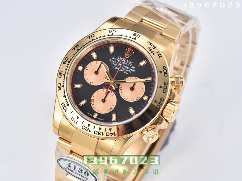 CleaN廠C廠勞力士紅針金迪復(fù)刻腕表細(xì)節(jié)深度評(píng)測(cè)-C廠迪通拿M116508-0009手表