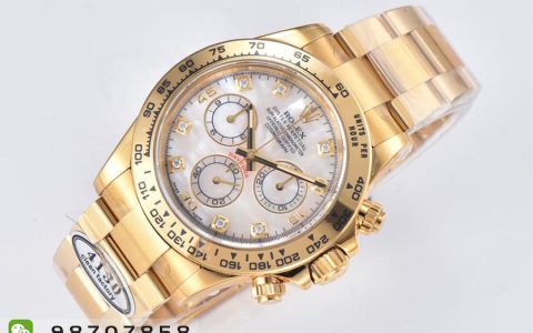 CleaN廠C廠勞力士貝母盤面金迪復刻腕表是否值得入手-C廠迪通拿m116508-0007手表如何