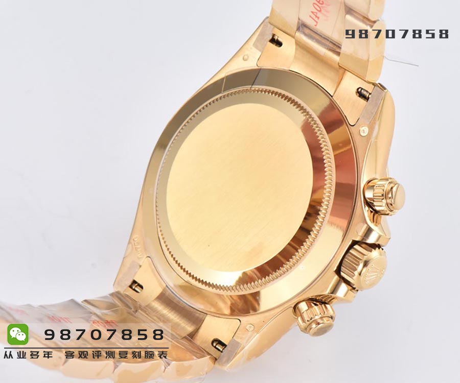 CleaN廠C廠勞力士迪通拿黑盤鉆刻金圈款復刻腕表值不值得入手-C廠迪通拿M116508-0016手表如何