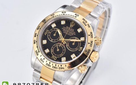 CleaN廠C廠勞力士迪通拿間金黑盤鉆刻款復(fù)刻腕表是否值得入手--C廠迪通拿m116503-0008手表如何