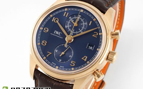 APS廠萬國葡萄牙玫瑰金藍盤計時復刻表存在破綻嗎-APS萬國時計