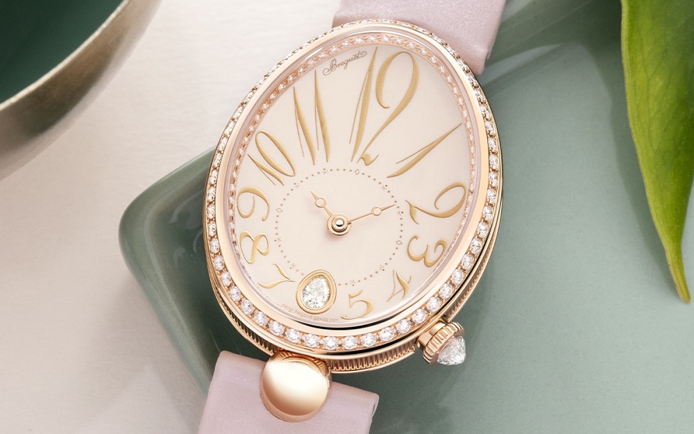 寶璣最新女士腕表Reine de Naples 8918粉色大明火琺瑯表盤震撼上市